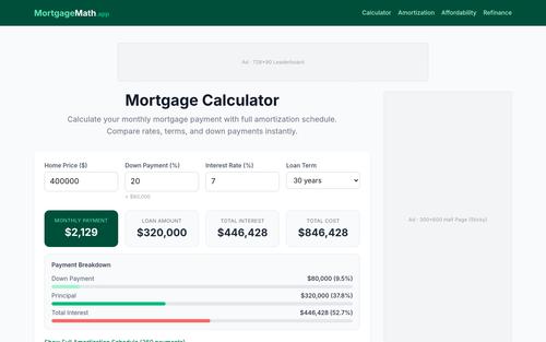 MortgageCalc